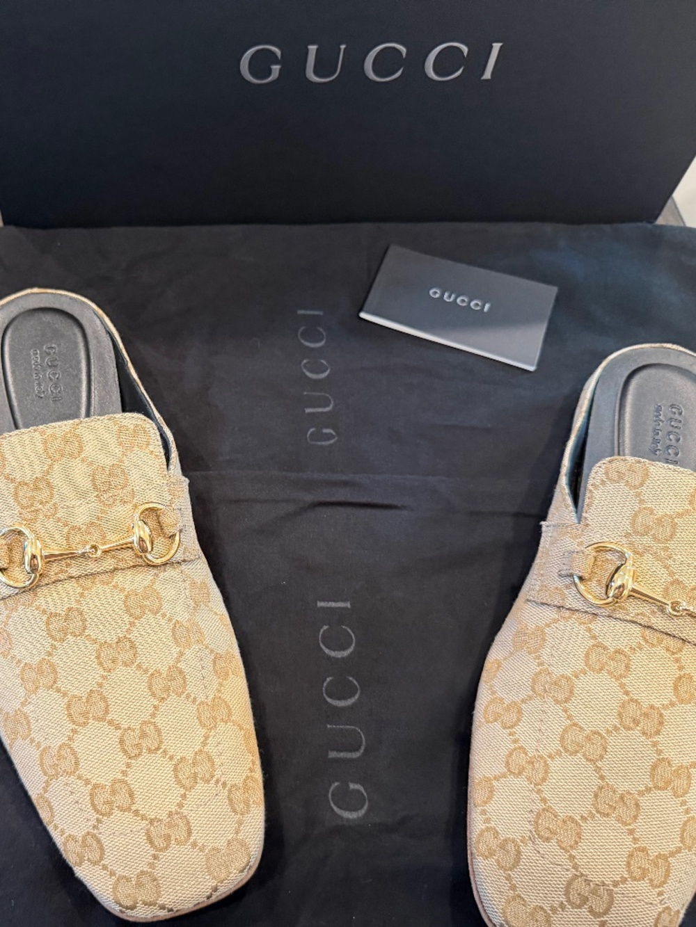 New Gucci Horsebit Slipper/Mule Euro 39/US 8.5